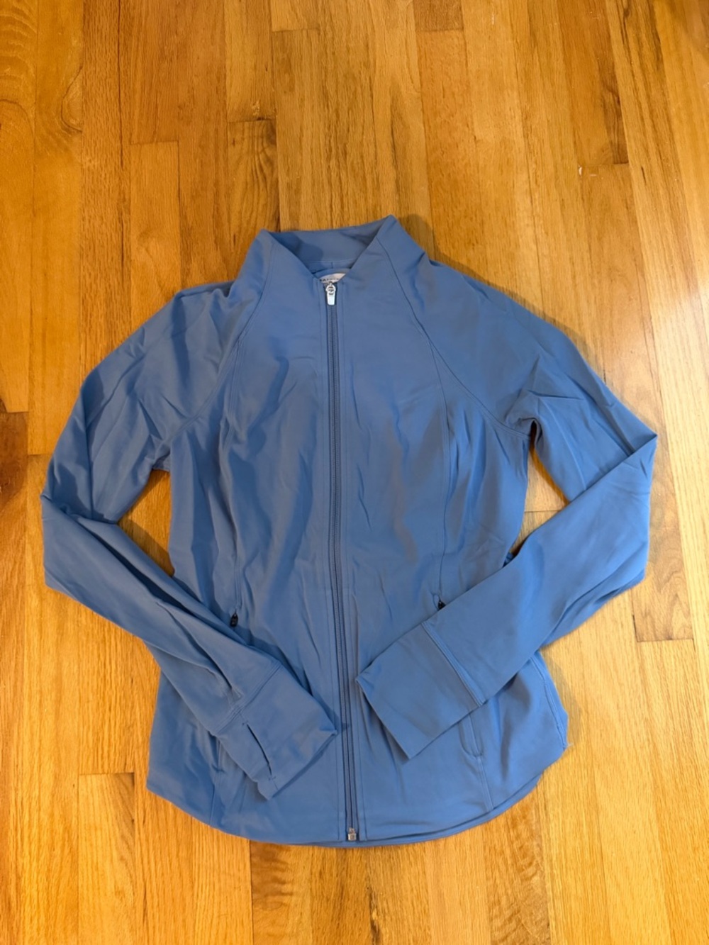 Athleta Dusty Blue Salutation Full-Zip Jacket